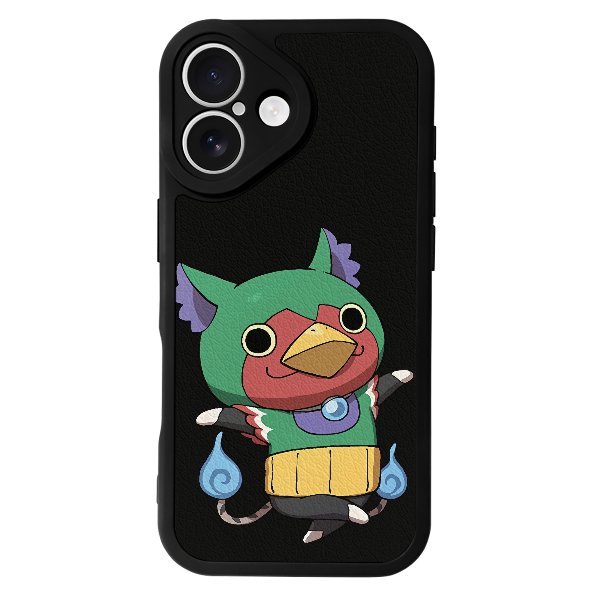 （画像用） 妖怪ウォッチ Yo-kai Watch 【iPhone 16シリーズ対応】シリコンスマホケース（レザー調） 材質：シリコン